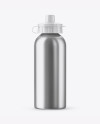 Metallic Sport Bottle Mockup