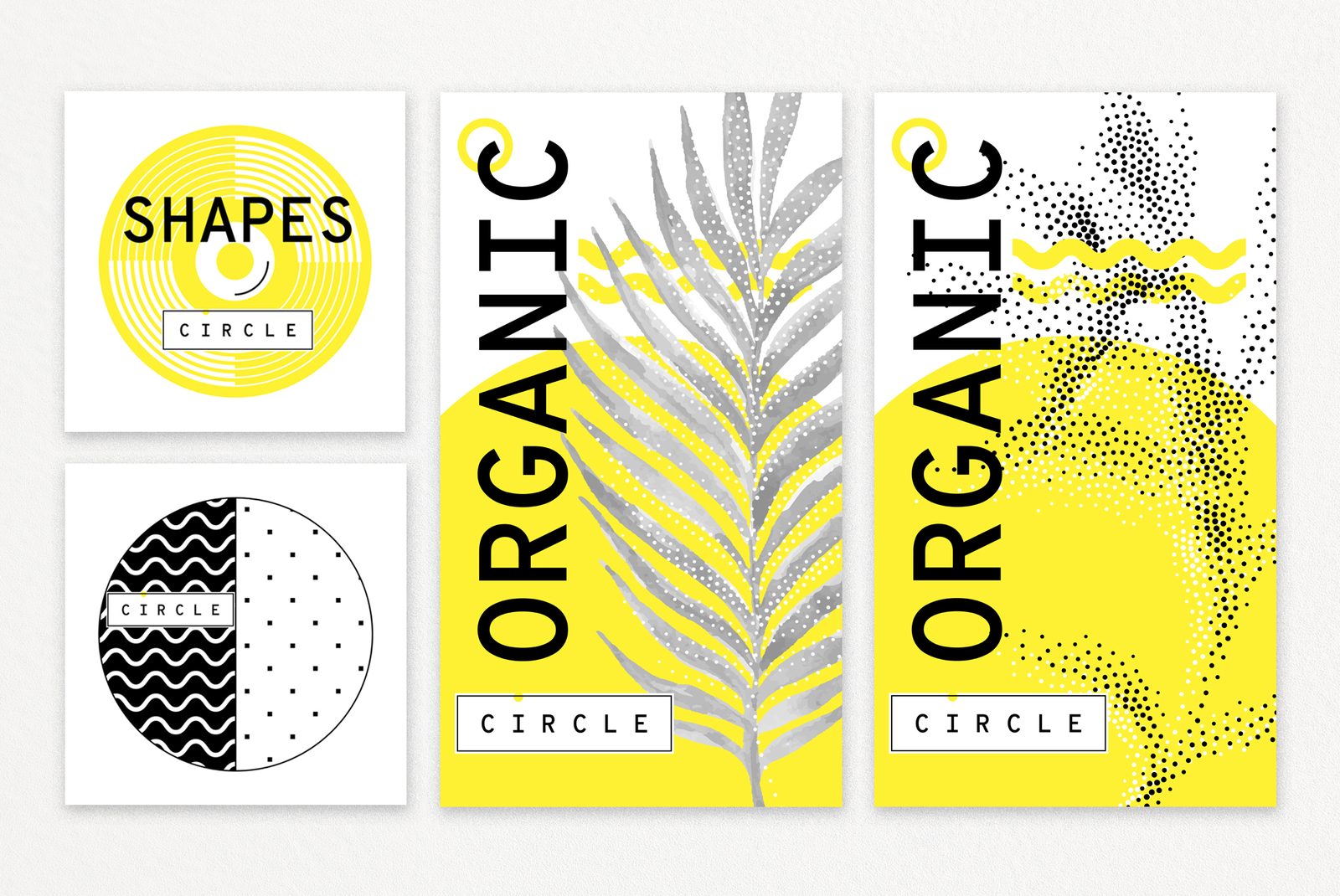 60 geometric shapes, 30 posters