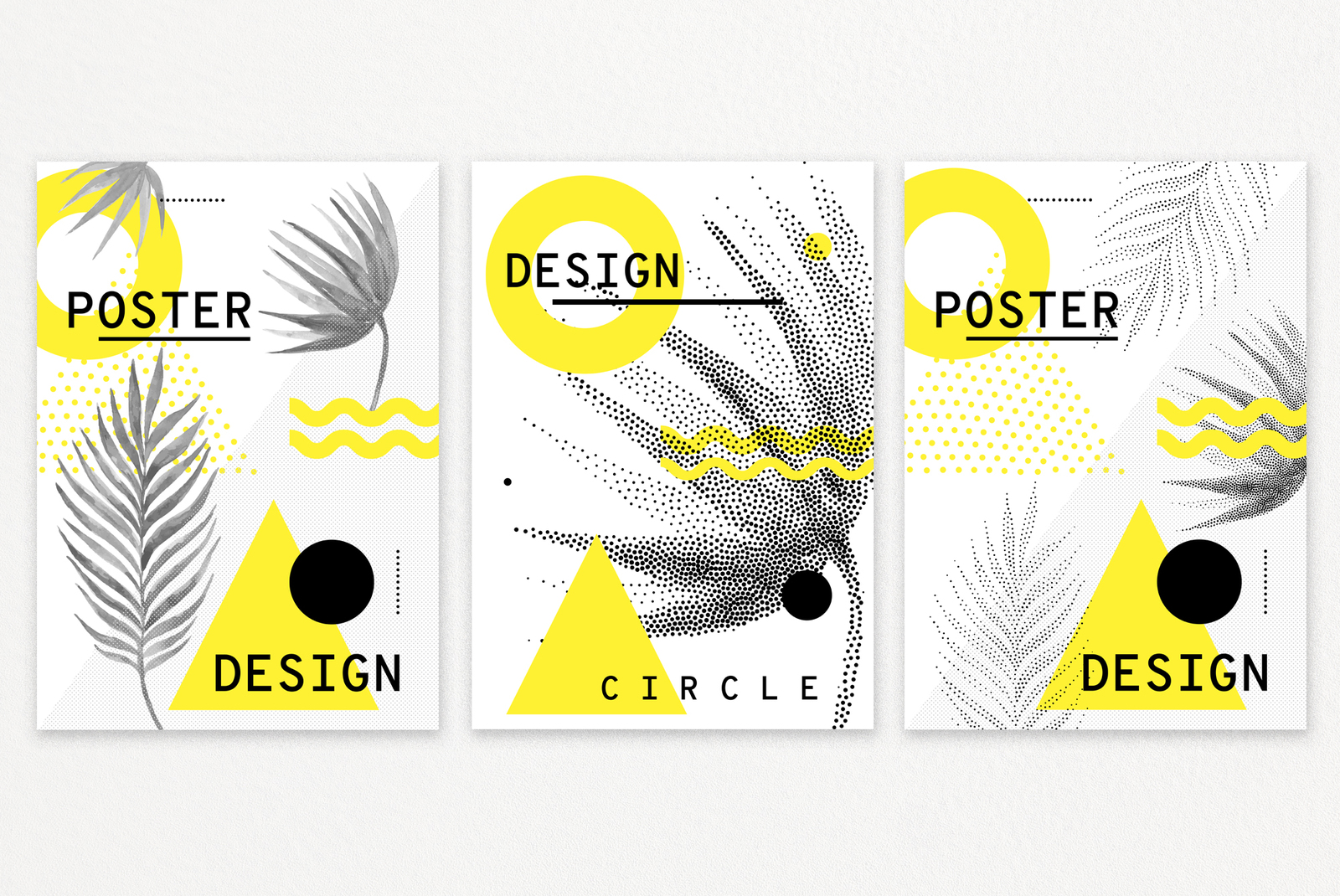 60 geometric shapes, 30 posters