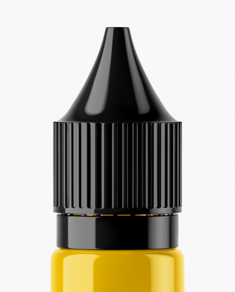 Glossy Dropper Bottle Mockup