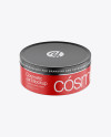 Matte Cosmetic Jar Mockup - High-Angle Shot Matte Cosmetic Jar Mockup - High-Angle Shot