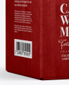 Carton Box With Wine Mockup - Half Side View