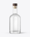 Dry Gin Bottle with Wooden Cap Mockup