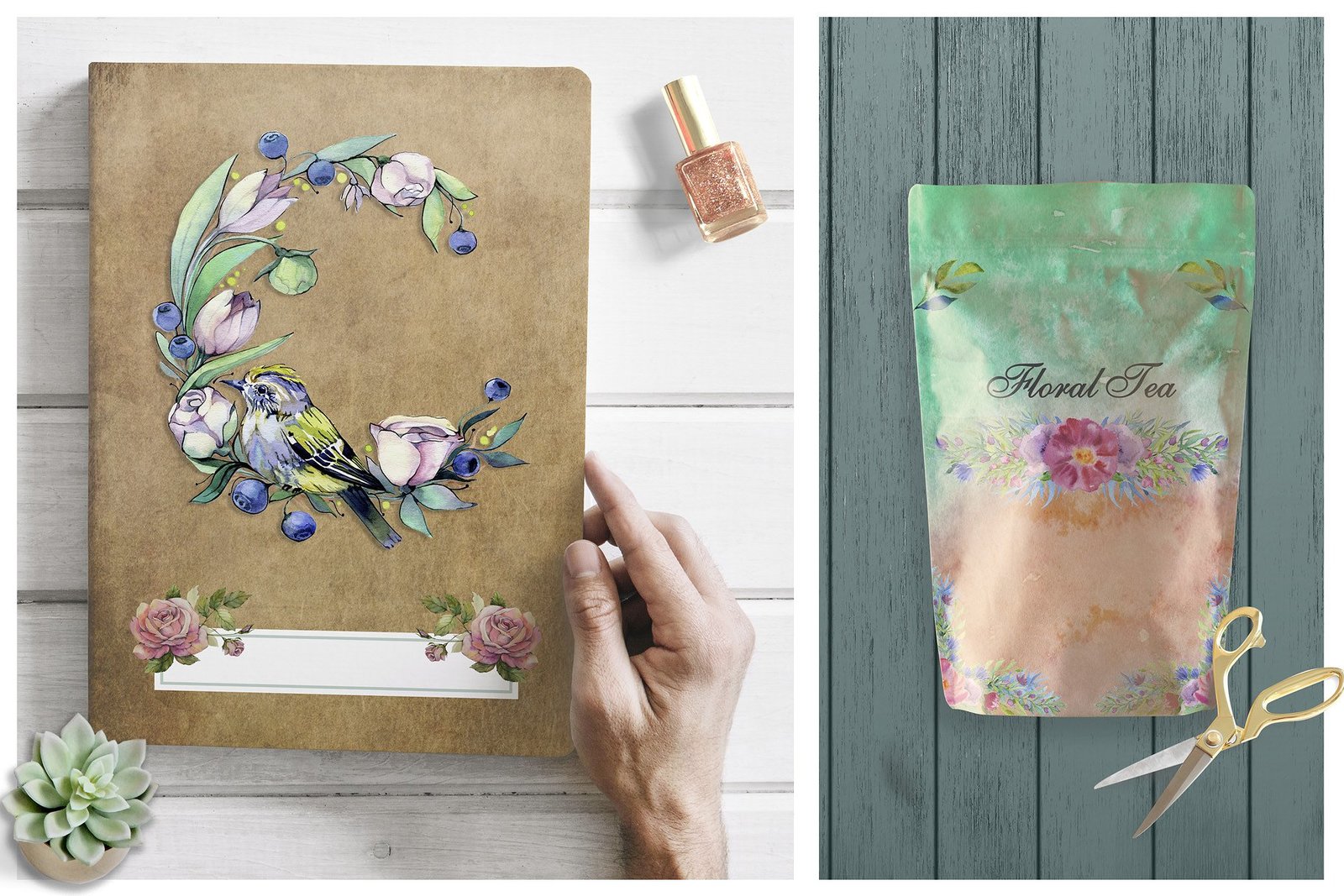 Spring Garden Watercolor Collection