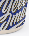 Glossy Sour Cream Cup Mockup - High-Angle Shot