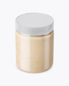 Peanut Butter Jar Mockup (High-Angle Shot)