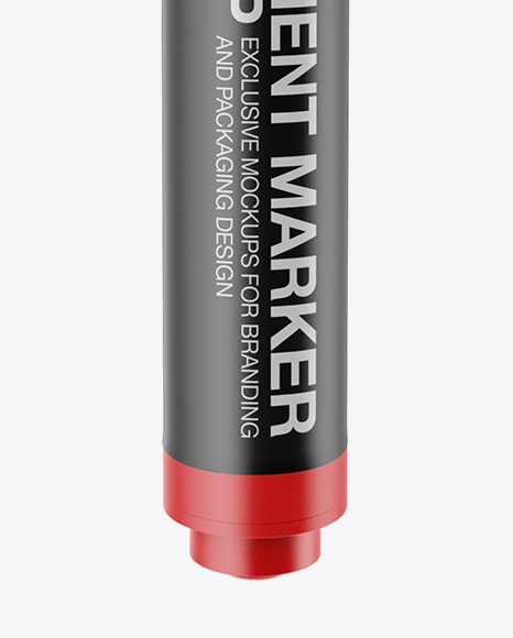 Matte Permanent Marker Mockup - Front View