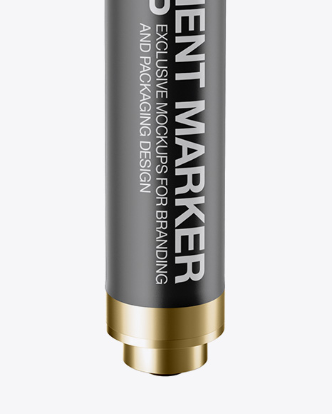 Metallic Permanent Marker Mockup - Front View