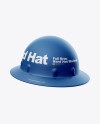 Full Brim Hard Hat Mockup - Half Side View