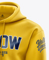 Men’s Heavyweight Hoodie mockup (Half Side View)