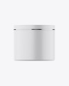 Matte Cosmetic Jar Mockup - Front View Matte Cosmetic Jar Mockup - Front View
