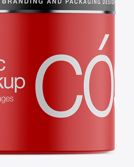 Matte Cosmetic Jar Mockup - Front View Matte Cosmetic Jar Mockup - Front View