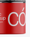 Matte Cosmetic Jar Mockup - Front View Matte Cosmetic Jar Mockup - Front View