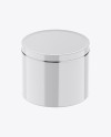 Glossy Cosmetic Jar Mockup - High-Angle Shot Glossy Cosmetic Jar Mockup - High-Angle Shot