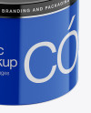 Glossy Cosmetic Jar Mockup - High-Angle Shot Glossy Cosmetic Jar Mockup - High-Angle Shot