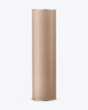 Kraft Paper Tube Mockup - Front View