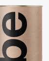 Kraft Paper Tube Mockup - Front View