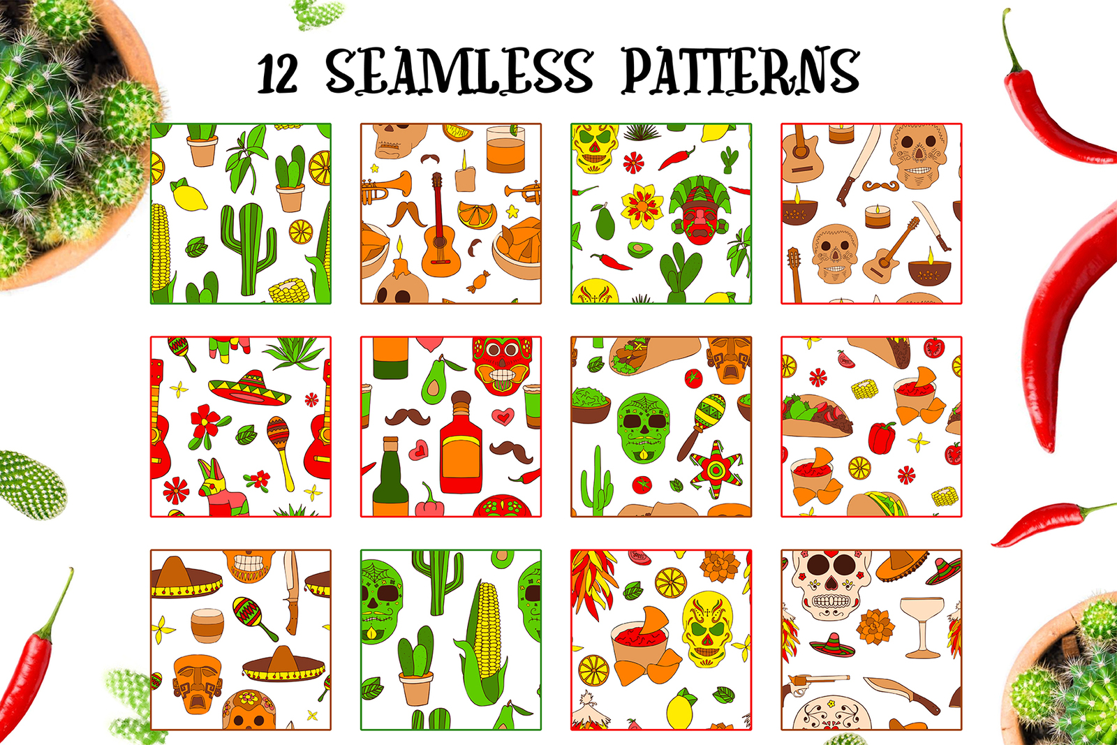 Felices Fiestas Clipart+Lettering Felices Fiestas Clipart+Lettering