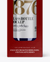 Glossy Box with Bottle Mockup - Front View Glossy Box with Bottle Mockup - Front View