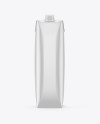1L Matte Carton Box Mockup - Front View