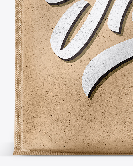 Kraft Paper Stand-up Food Bag Mockup