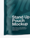 Matte Stand-Up Pouch Mockup - Half Side View