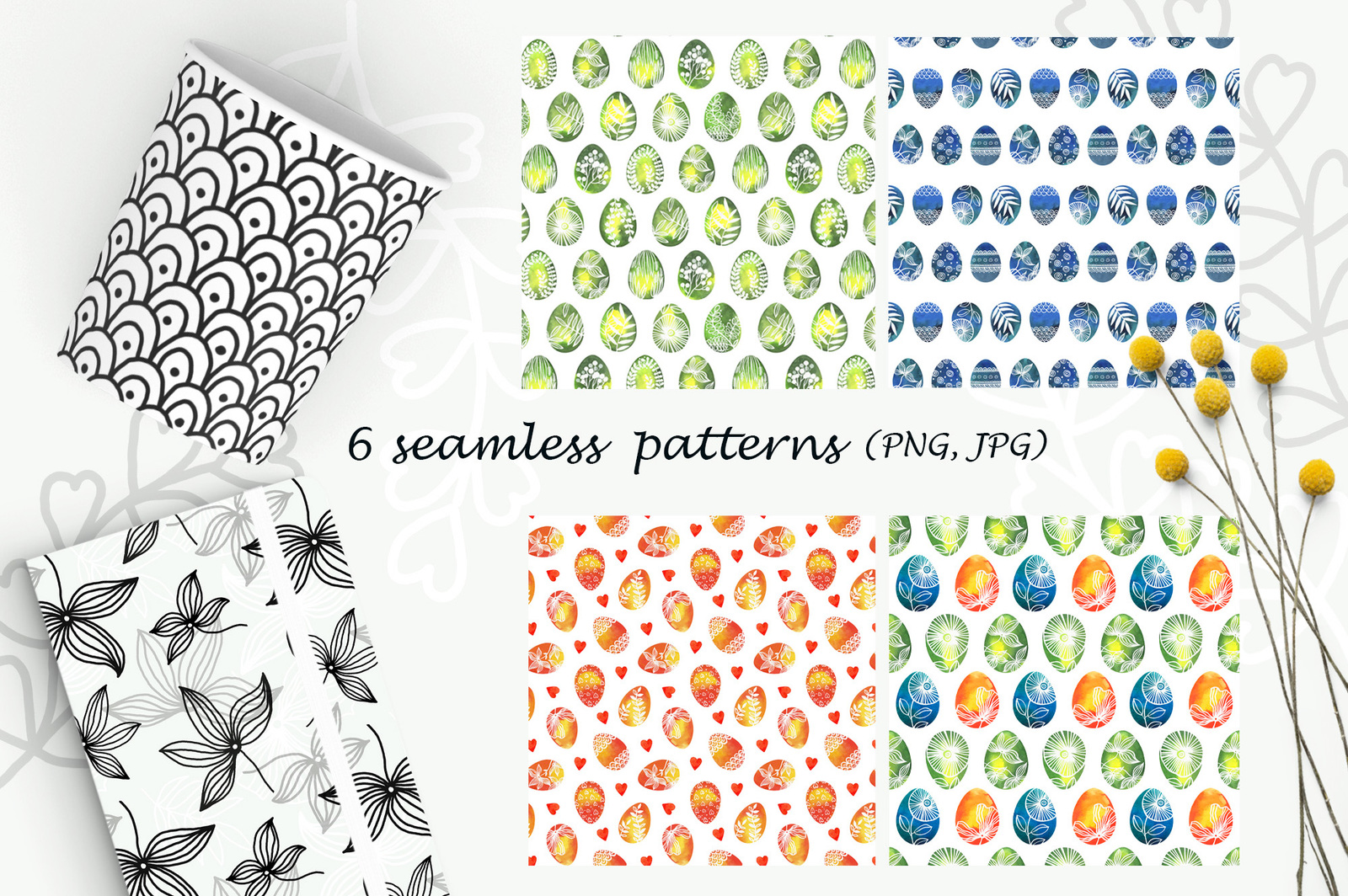 Watercolor Easter eggs, Easter patterns Watercolor Easter eggs, Easter patterns