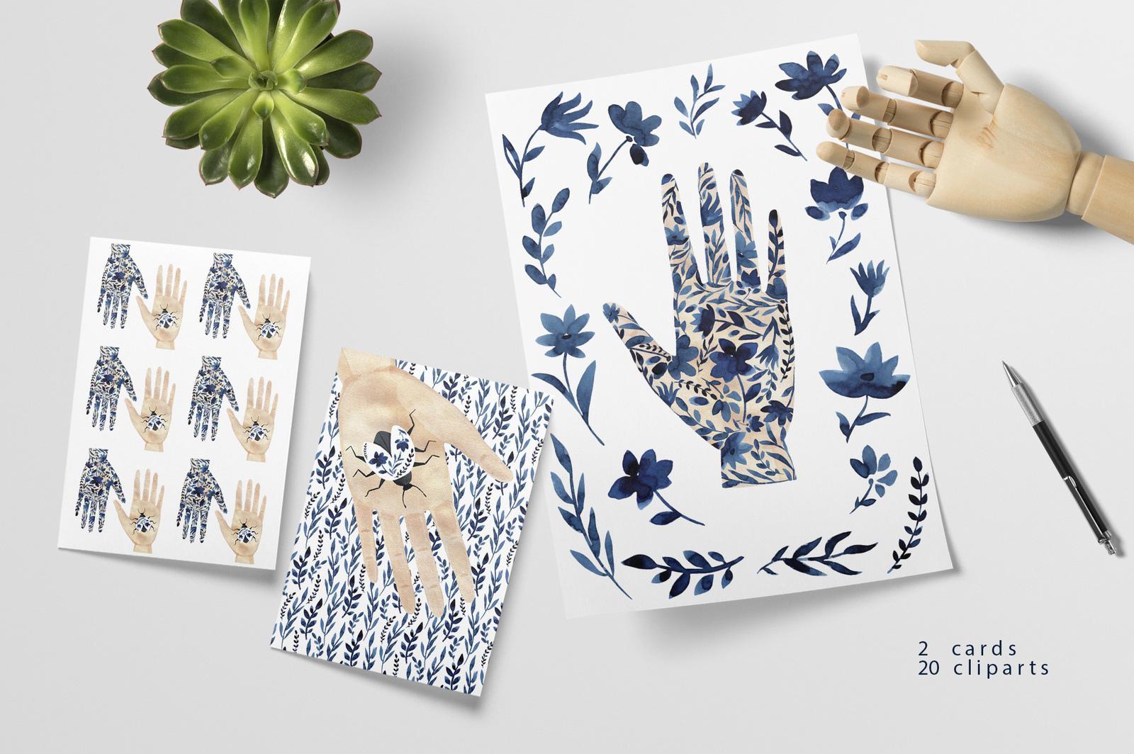Watercolor flowers patterns. Blue Bloom Watercolor flowers patterns. Blue Bloom
