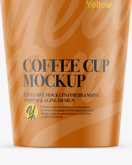 Coffee Cup Mockup - Front View