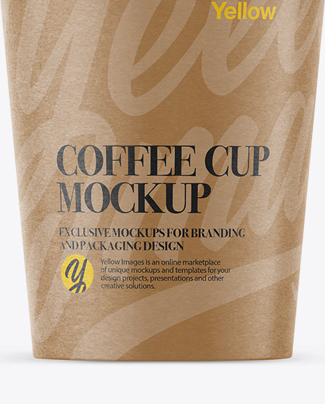 Paper Coffee Cup Mockup - Front View Paper Coffee Cup Mockup - Front View
