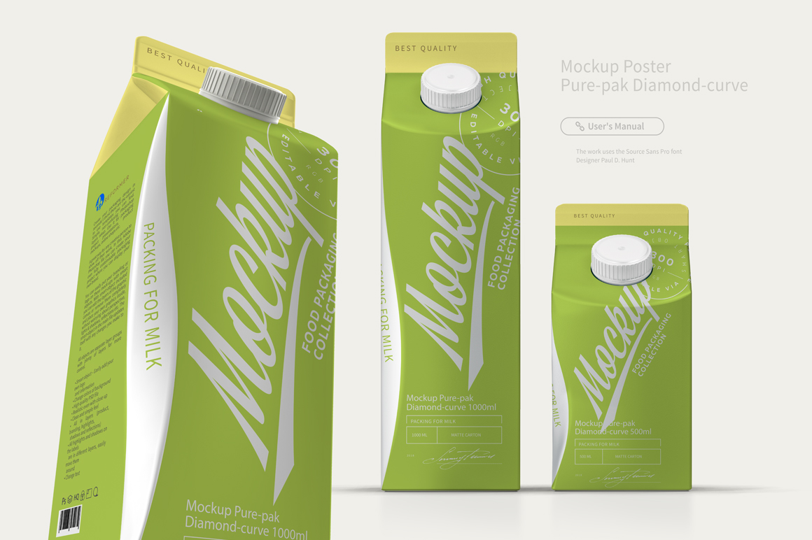 Mockup Poster Pure-pak Diamond-curve Mockup Poster Pure-pak Diamond-curve