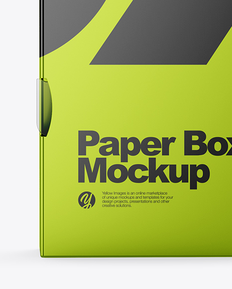 Matte & Metallic Paper Box Mockup