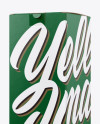 Glossy Box Mockup - Half Side View