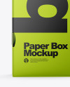 Matte &amp; Metallic Paper Box Mockup