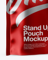 Metallic Stand-Up Pouch Mockup - Half Side View