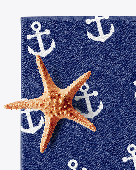 Beach Towel Mockup - Top View