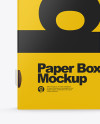 Matte & Metallic Paper Box Mockup