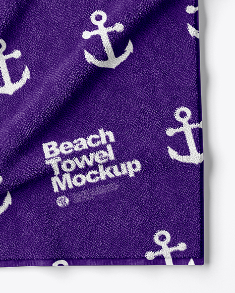 Beach Towel Mockup - Top View