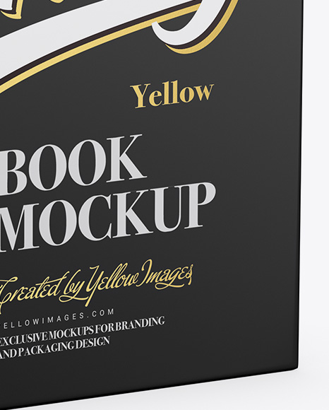 Opened Glossy Book Mockup