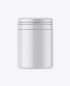 Glossy Plastic Jar Mockup