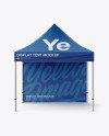 Display Tent W/ One Wall Mockup - Front View