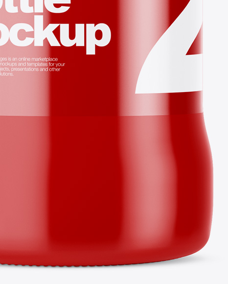 Glossy Drink Bottle Mockup