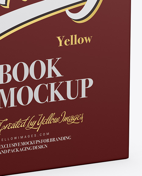 Opened Matte Book Mockup