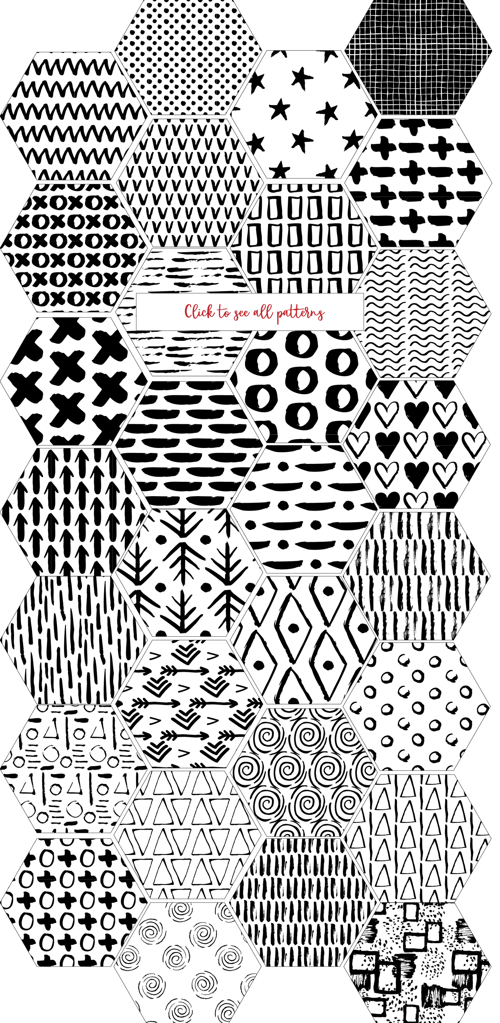 30 Seamless Ink Marks Patterns