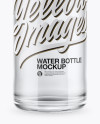 Clear Glass Water Bottle Mockup Clear Glass Water Bottle Mockup