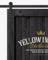 Vintage Barn Door Mockup