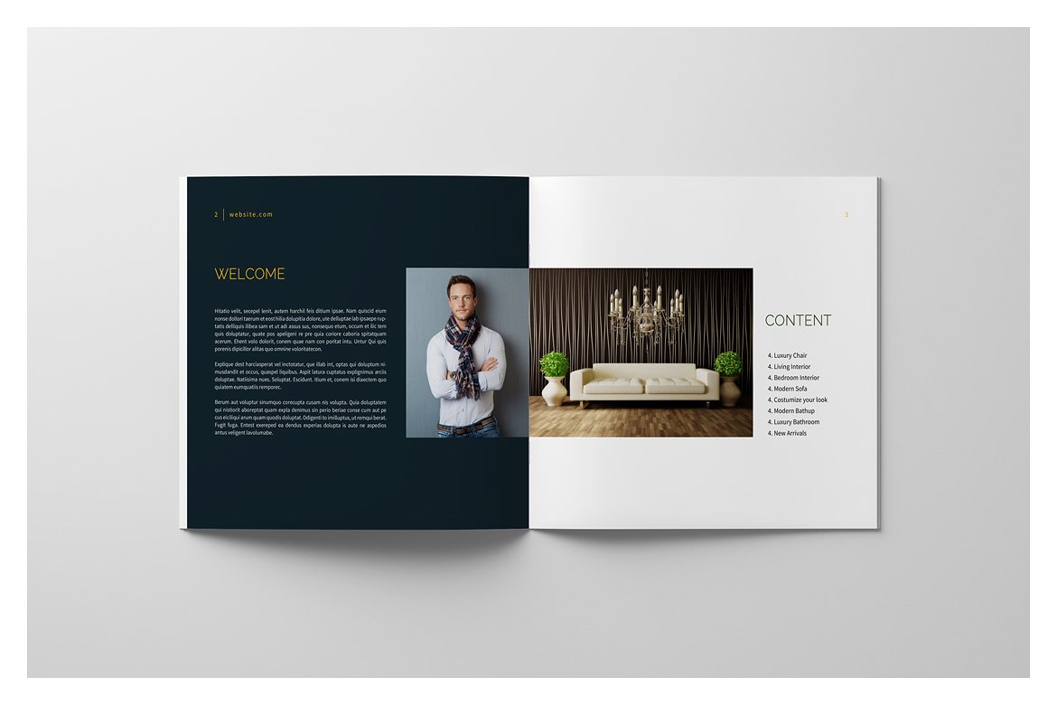 PSD - Square Interior Brochure