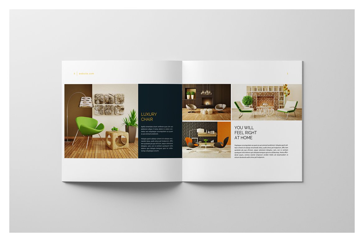 PSD - Square Interior Brochure