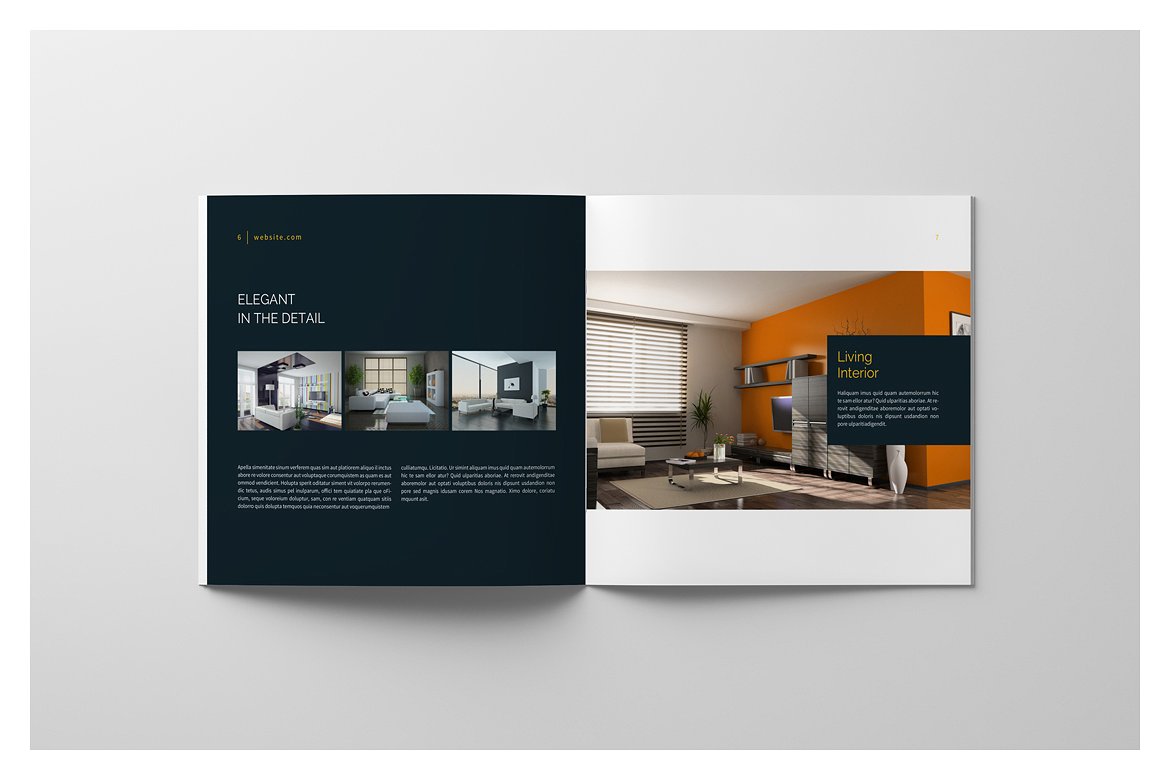 PSD - Square Interior Brochure