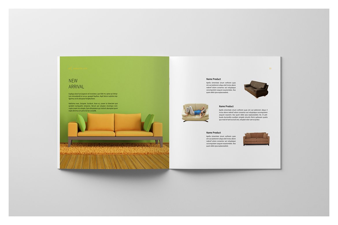 PSD - Square Interior Brochure